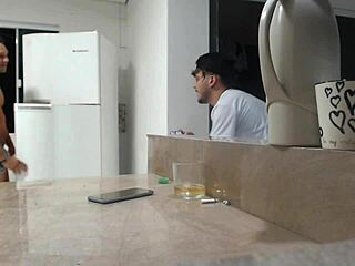 Bold behind-the-scenes porn recording with Miia Thalia and Destroyer