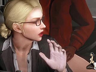 Főnökasszony cserél szexet termékért vad 3D anime jelenetben