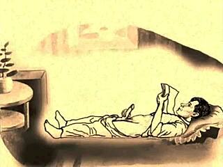 vintage erotic sketches in classic cartoon style