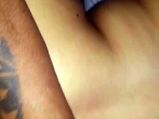 Black beauty gets a late night creampie