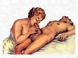 Vintage erotic illustration with bold charm