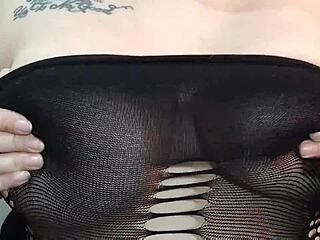 Natural big boobs countdown with Kyra Hellfire's hot instructions.