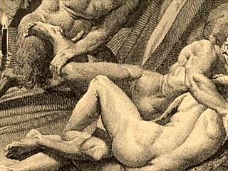 Vintage erotic illustration with bold charm