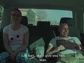 Highway threesome with Mea Melone and Wendy Moon banging while driving