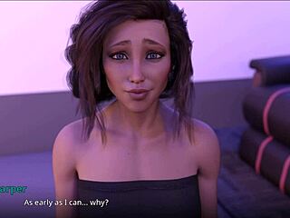 blonde teen with amazing big tits in erotic game