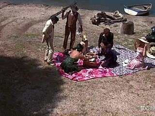 Stunning Girls Love Tight Pussies Fucked In Group Sex!