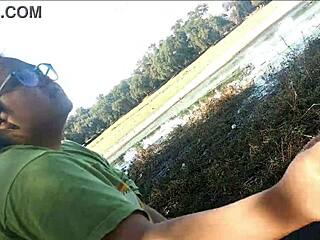 i got a blowjob from my latina girlfriend at the lake