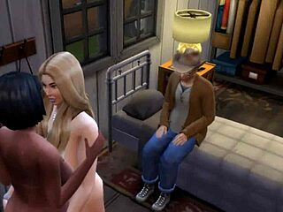 Biker Chicks with Big Tits Handjob in Outdoor Group