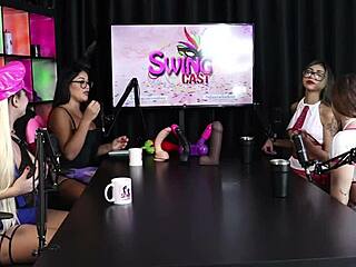 Beatriz Sampaio, Mayra Marcele, and Evelyn Zain play never have I ever, showing tits and more in lingerie