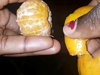 La clémentine enjoys bbw masturbation until she destroys her finger