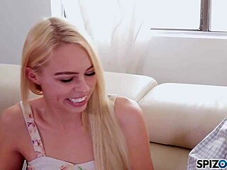 Zoe Clark rides older man’s cock hard till facial finish