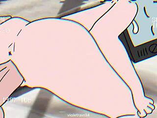 Skibidi dance routine in a rather risqué animation