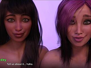 blonde teen with amazing big tits in erotic game