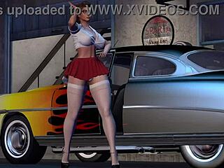 i watch hot rod dancer alexxa in 3d cartoon anime.
