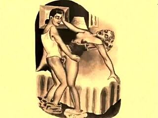 What makes this vintage erotic illustration so captivating? Can you resist its charm?