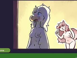 2 chicks get wild in furry strip poker... wow! 🃏😜