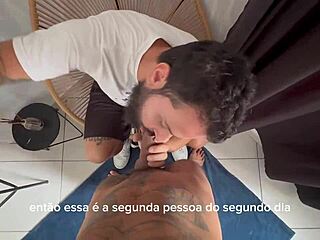 Bearded Man Sucks 41 Cocks in Epic Blowjob Session!