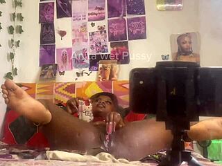 i played with my toy in front of the mirror