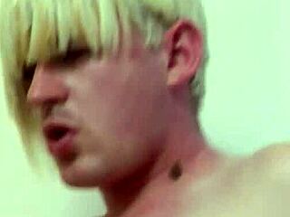 skinny guy feels intense pleasure in first anal sex without condom