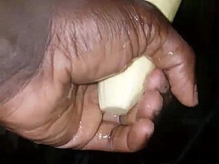 Mature woman masturbates pussy