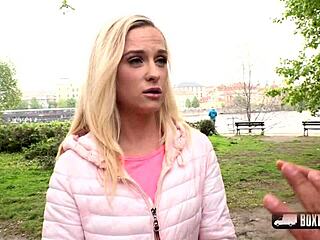 blonde crystal caytlin enjoys public sex on street