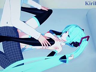Hatsune Miku and Kagamine Rin in Wild Hentai Action