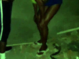 Skinny latina sucks construction worker's cock