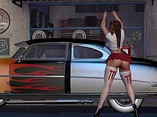 i watch hot rod dancer alexxa in 3d cartoon anime.