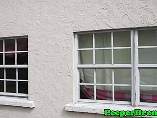 Lesbians Licked Pussy Outdoors Spied by Drone