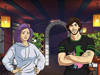 gay hunk kisses two crushes and masturbates in anime style