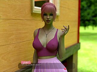 Visual novel walkthrough with hot girls in Game