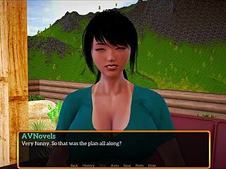 Visual novel with interactive gameplay, walkthrough of Game