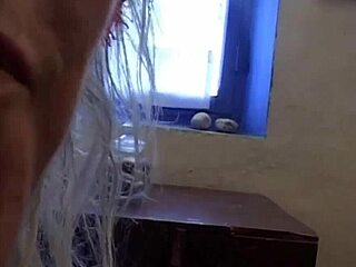 A mature housewife gets blindfolded and has sex with a stranger