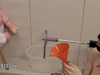 extreme bdsm babe, how does it feel getting copulated with ropes in anal assfucking?