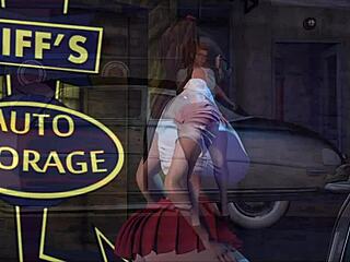 i watch hot rod dancer alexxa in 3d cartoon anime.