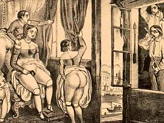 What makes this vintage erotic illustration so captivating? Can you resist its charm?