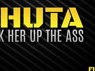 Spreading that ass for hardcore anal fuck