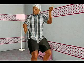 In this hentai, the character gets spun around wildly