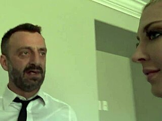YOUNG subslut Leya Falcon in bondage and anal training with Pascal