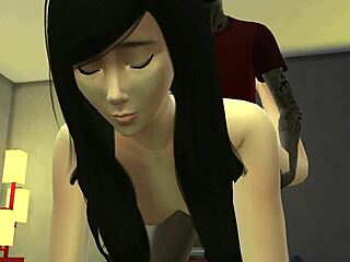 Alodia prepares for upload in hentai scene.