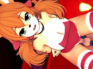 costumed hottie burning up in her bikini outfit