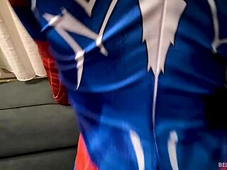 Spider-Woman Mary Jane in Wild XXX Parody with Cosplay Facial