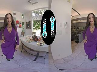 VR porn with a helpful girlfriend giving a hardcore blowjob and POV sex