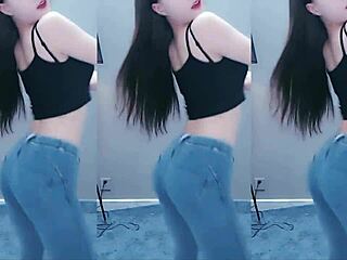 Chinese Girl Dancing with Vibrator Making Pussy Horny