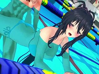 Akeno ASKS for SEX in the PUBLIC POOL during HS DXD NTR madness.