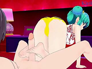 Lum's intense sex scene in Urusei Yatsura 2022 hentai