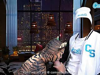 Big Boobs Pussy Cat Raw Masturbates Then Blows Monster Cock On Webcam