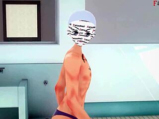 Akeno ASKS for SEX in the PUBLIC POOL during HS DXD NTR madness.