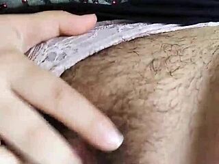 Hey, wanna watch me stroke my hairy pussy while boyfriend's away?