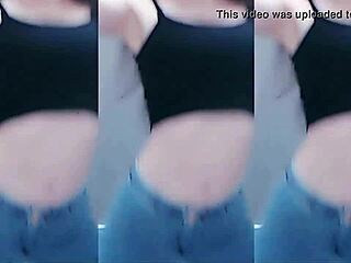 Chinese Girl Dancing with Vibrator Making Pussy Horny